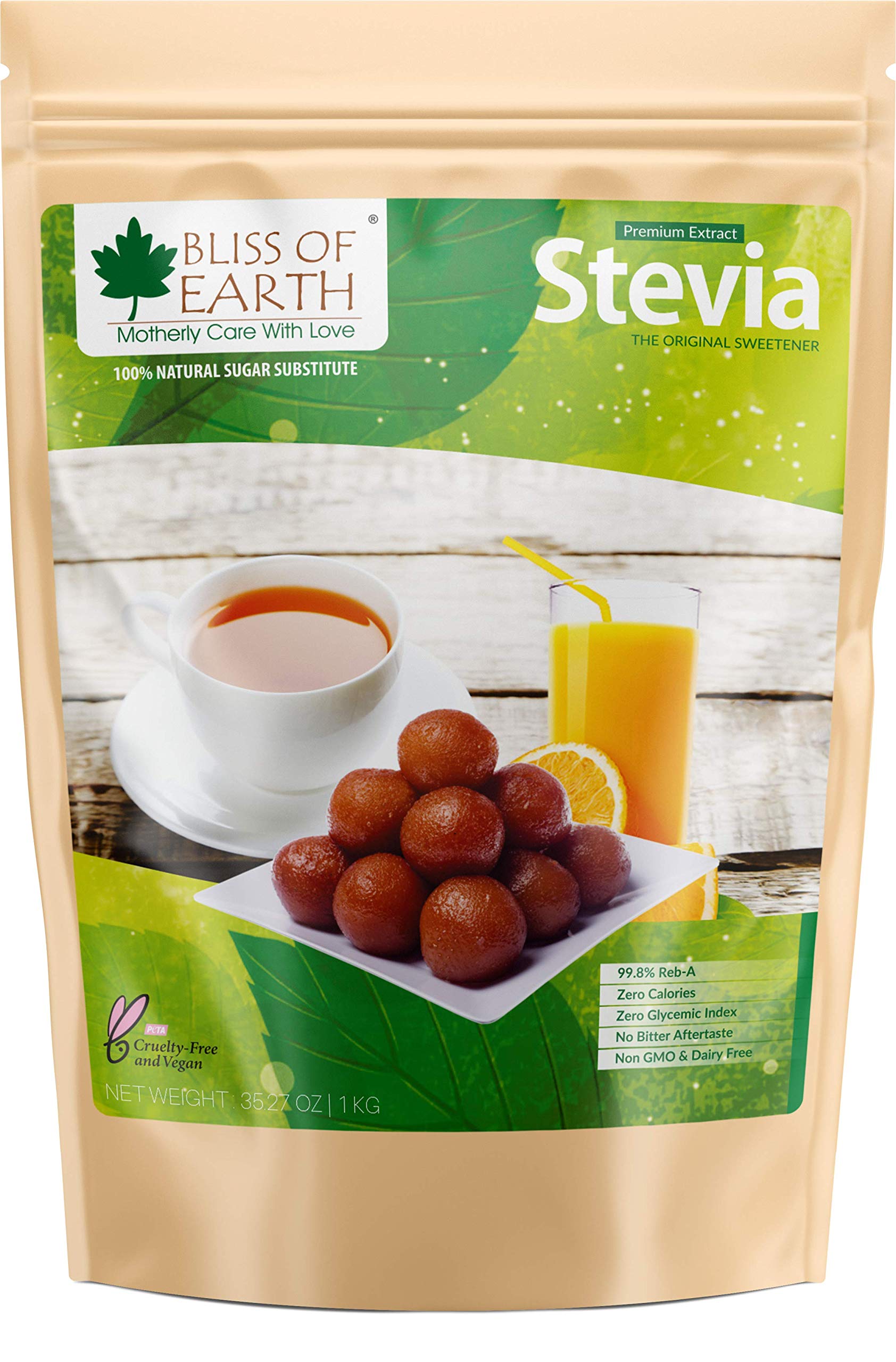 See full amazon price history chart for Bliss of Earth Stevia Powder, Organic Sugar Free Zero Calorie Sweetener Diabetic and Keto Friendly 99.8% Purity Vegetarian Gluten Free Quick Dissolve, 1 KG Bliss of Earth Stevia Powder, Organic Sugar Free Zero Calorie Sweetener Diabetic and Keto Friendly 99.8% Purity Vegetarian Gluten Free Quick Dissolve, 1 KG (B08VF35FTF) Amazon Price History, Amazon Price Tracker