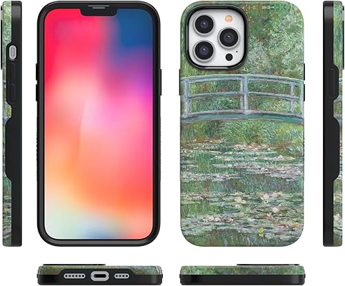 Miniatura 6 de Casely Funda para iPhone 13 Pro Max  Monet's Bridge  The Met Museum  Funda audaz compatible con MagSafe