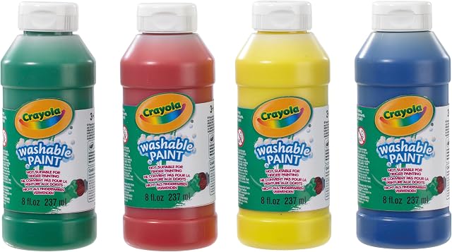 Washable Ready Mix Kids Paint, Pack of 4