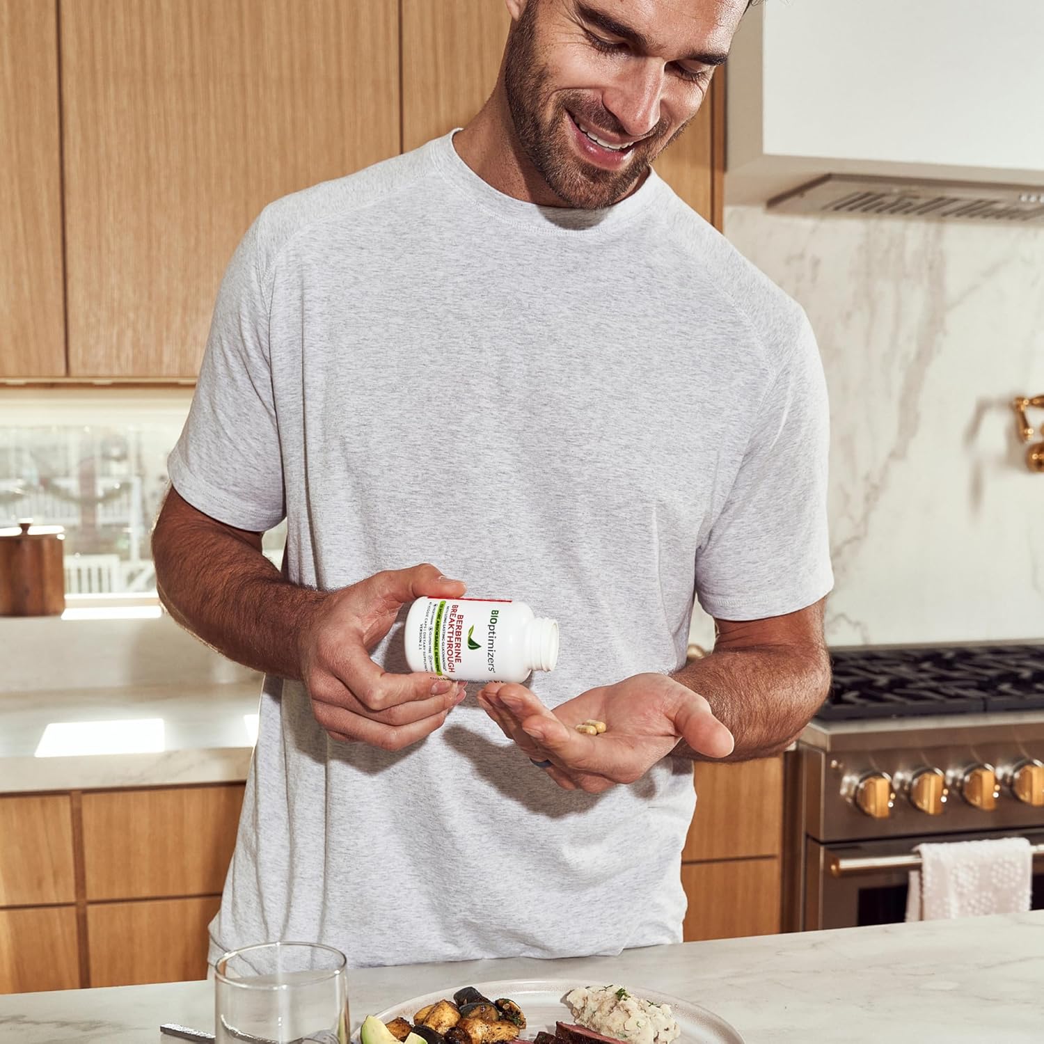 BIOptimizers Berberine Breakthrough Supplement - Metabolic Support –Healthy Metabolism - 60 Capsules – Vegetarian, Gluten-Free, Soy-Free