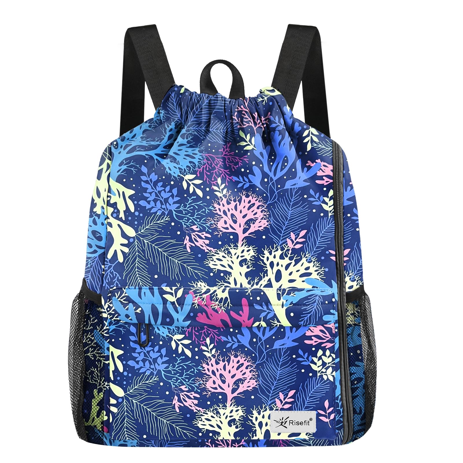 Risefit Waterproof Swimming Bags Drawstring Gym Bags Beach Bags Backpacks for Adults — image 1