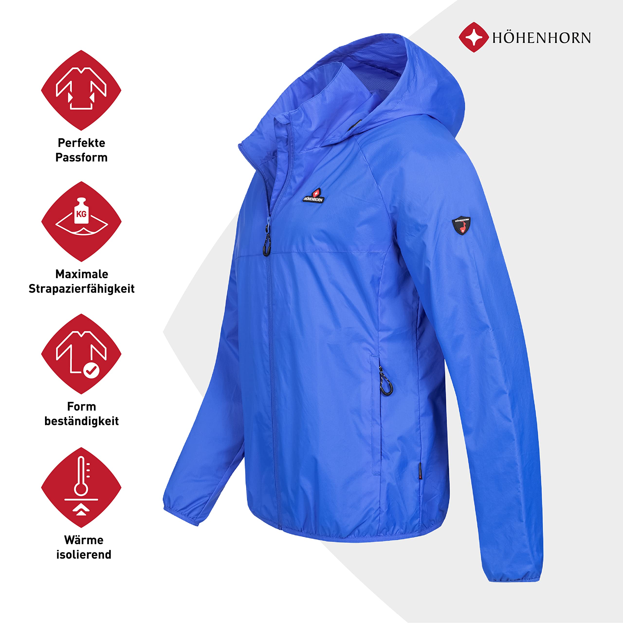 Höhenhorn Rigi męska kurtka przeciwdeszczowa Outdoor Rain Blue rozmiar 3XL