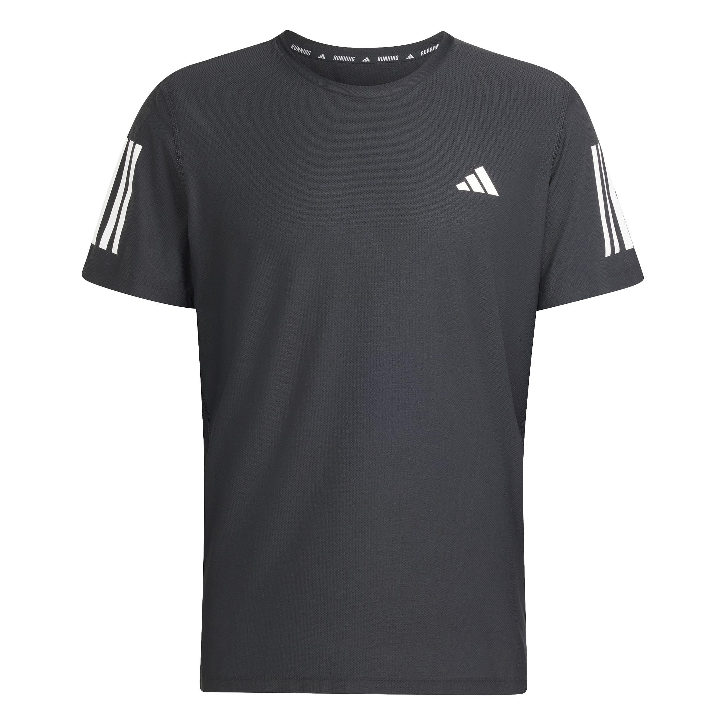 adidas Herren Own The Run Tee T-Shirt – Schwarz, Größe S