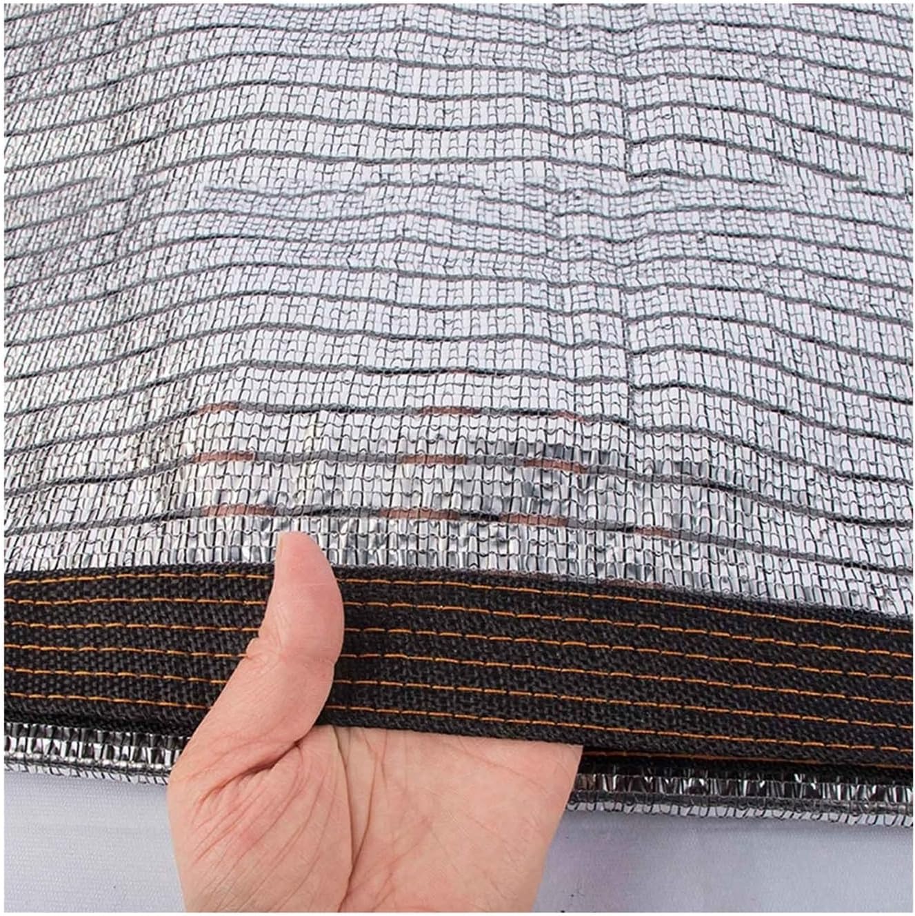 Aluminet Shade Cloth 75% Garden Sun Shades Netting Sunshade Cover with Grommets 10'x10' 10'x13' 10'x20' 10'x26' 13'x13' Dog Kennel Shading Mesh Tarp for Balcony Backyard(1x5.0m=3.3'x16.4')