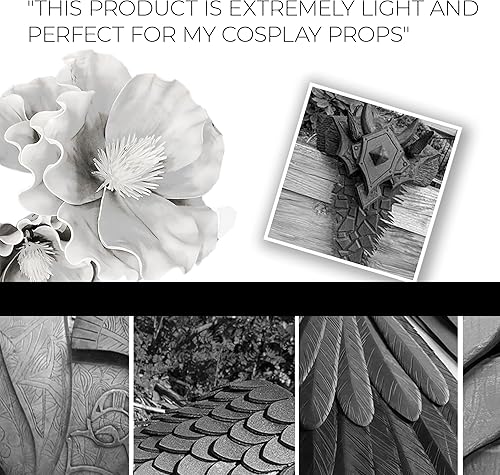 Miniatura 7 de Arcilla de espuma moldeable para cosplay (verde neón)  Arcilla de espuma de modelado premium secado al aire, 10.58 oz de espuma de cosplay para