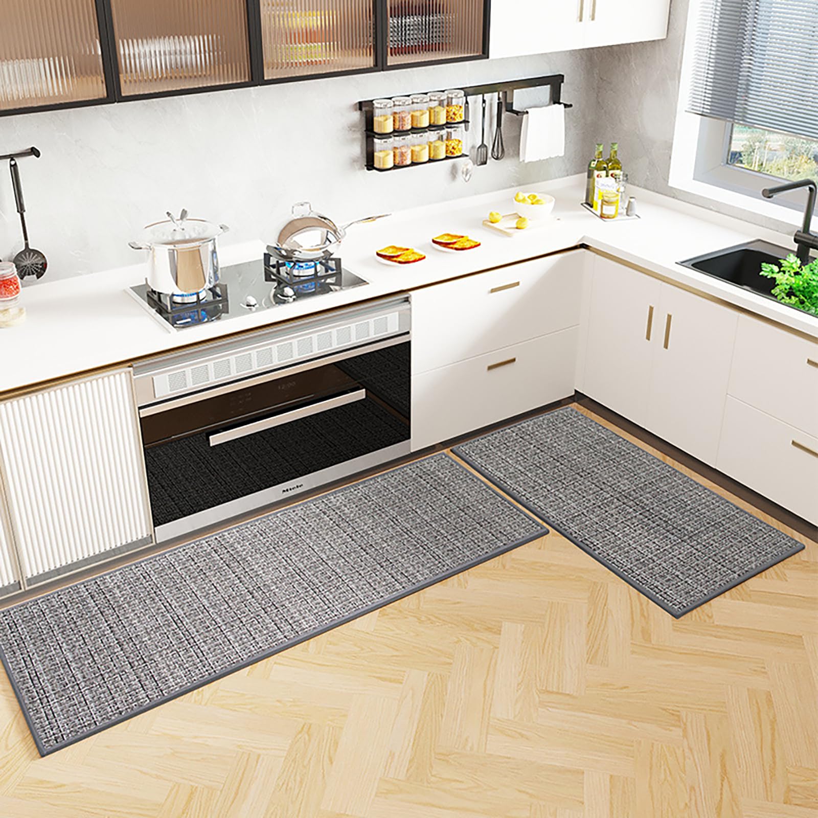 Antislip keukentapijt, wasbaar, 45 x 120 cm, duurzame keukenloper