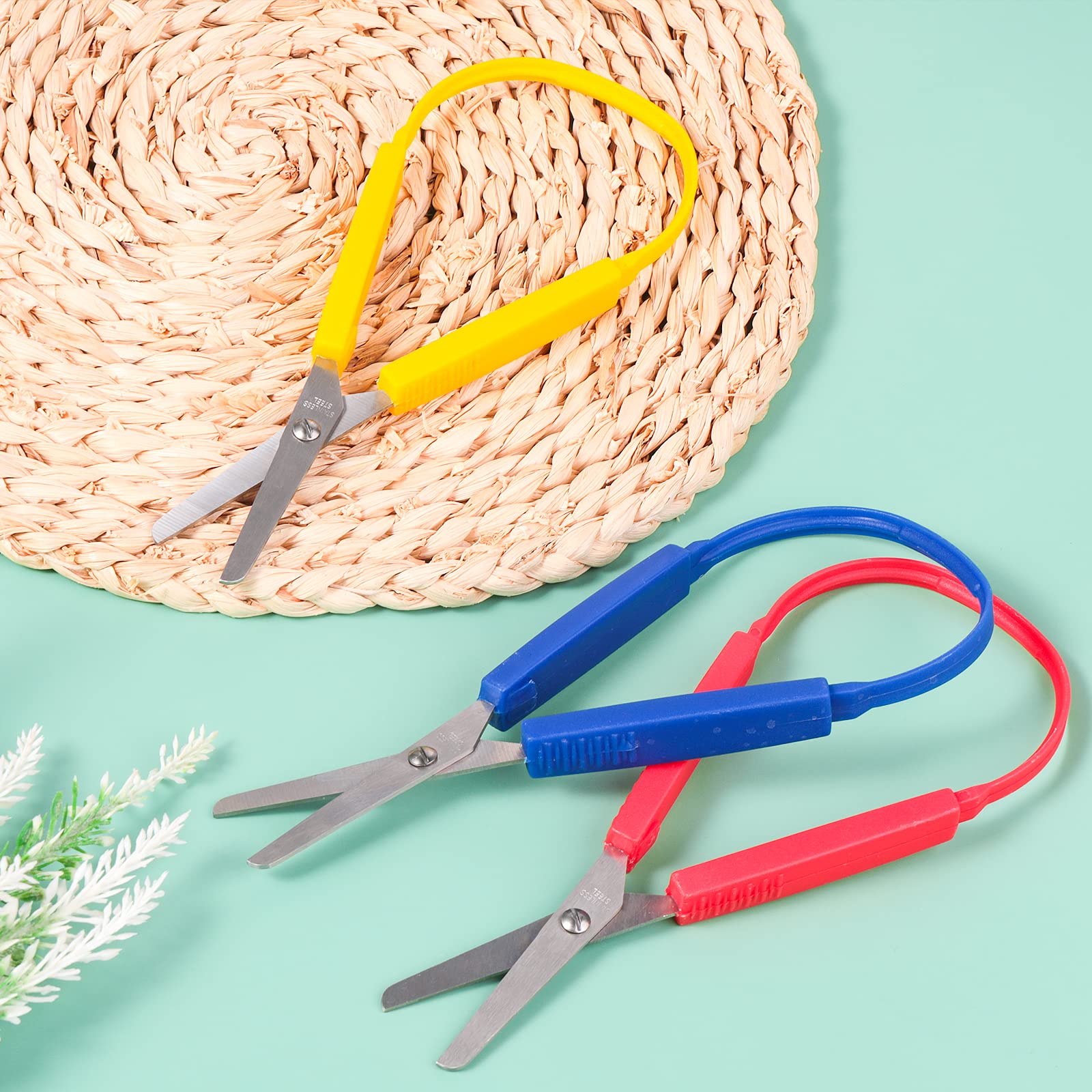 Set Di 3 Forbici Ad Anello Autoapribili Per Bambini, 14 Cm, Colori Verde, Giallo, Rosa: Sicurezza E Creatività Per I Più Piccoli