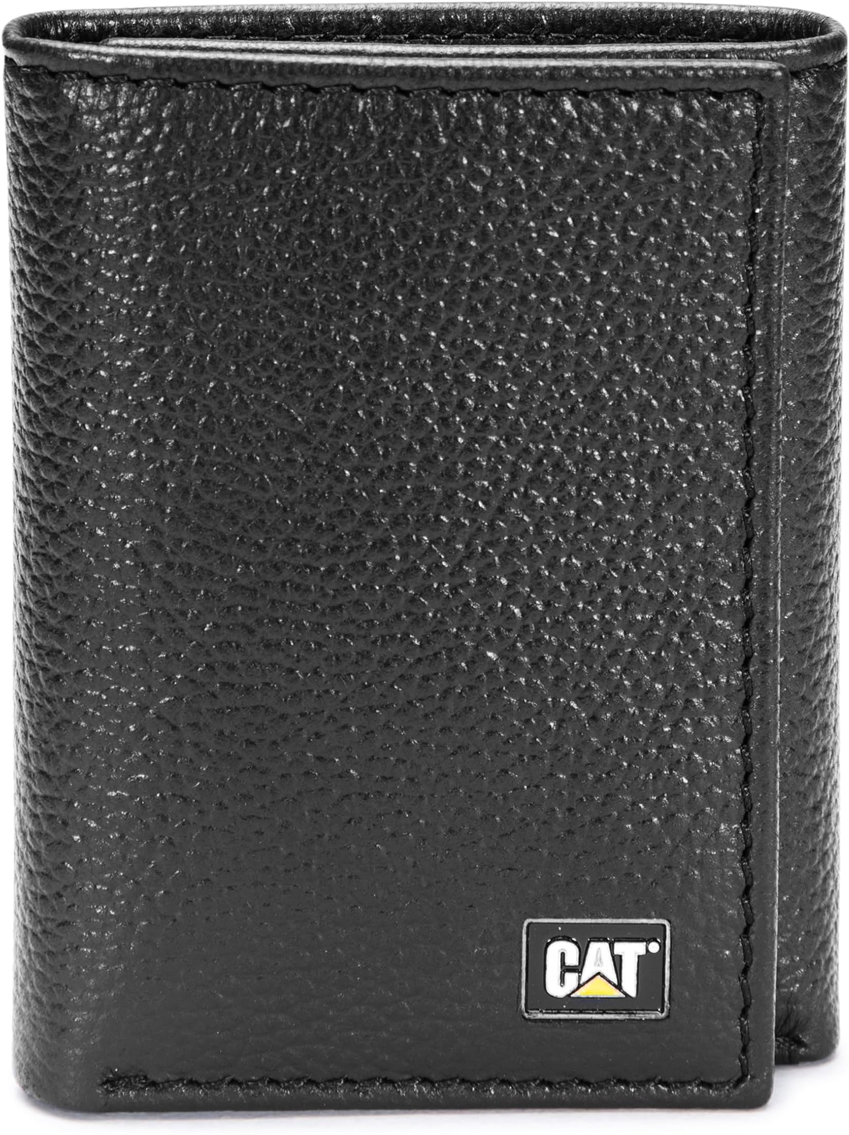 Caterpillar Men's Leather Trifold Wallet with