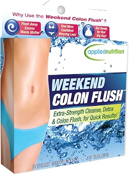 غسول القولون من Applied Nutrition Weekend - 16 قرصًا - تخلص من عدة أرطال من الفضلات في 3 أيام فقط - 8 حصص