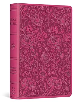 ESV Vest Pocket New Testament with Psalms and Proverbs, Red Letter TruTone, Berry, Floral Design Holy Bible, English Standard Version