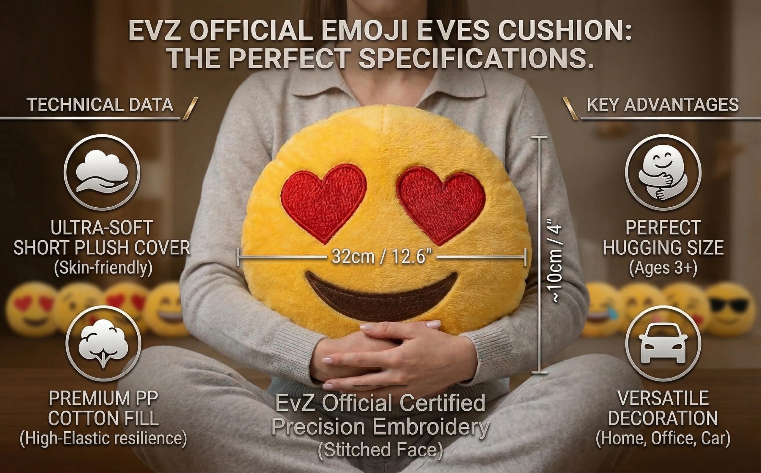 Amazon.co.jp: EvZ 絵文字 Yeah Face 顔文字クッション ぬいぐるみ