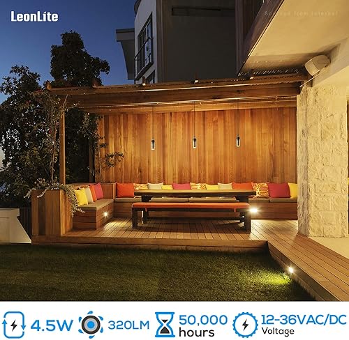 Miniatura 2 de LEONLITE Luces LED de paisaje de bajo voltaje, luz colgante de paisaje de 12 V, certificación UL, luces colgantes para exteriores, para árbol,