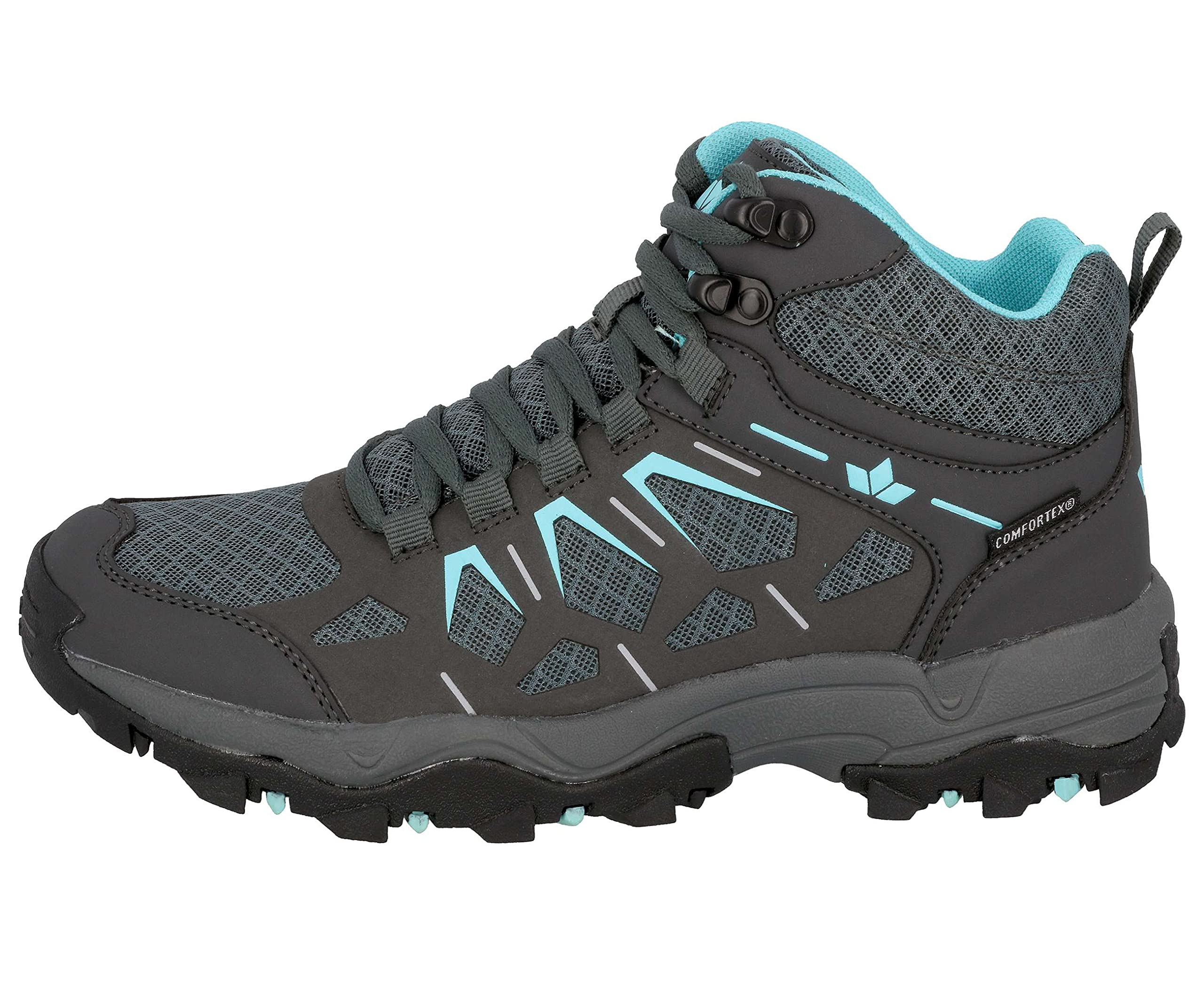 Lico Sierra High Damen Cross-Laufschuh, anthrazit/türkis, 38 EU