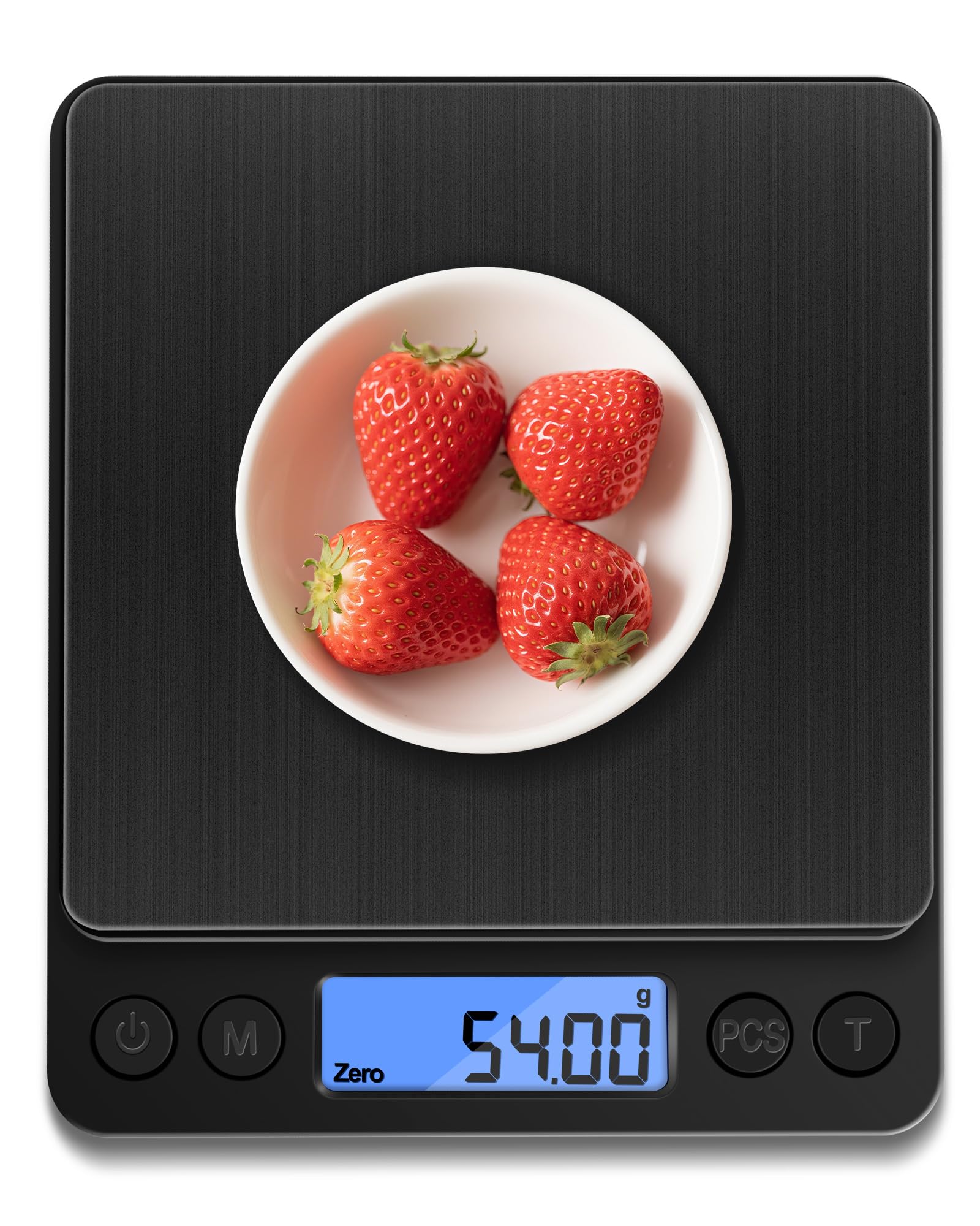 NEXT-SHINE Gram Scale 500g x 0.01g Precision, Mini Pocket Size Scales with 2 Plastic Trays LCD Display, Weighing Coffee Espresso Small Food