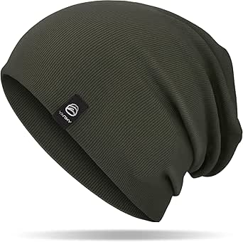 Slouchy Beanie For Women, Mens Beanie Hat, Soft Cotton Beanie