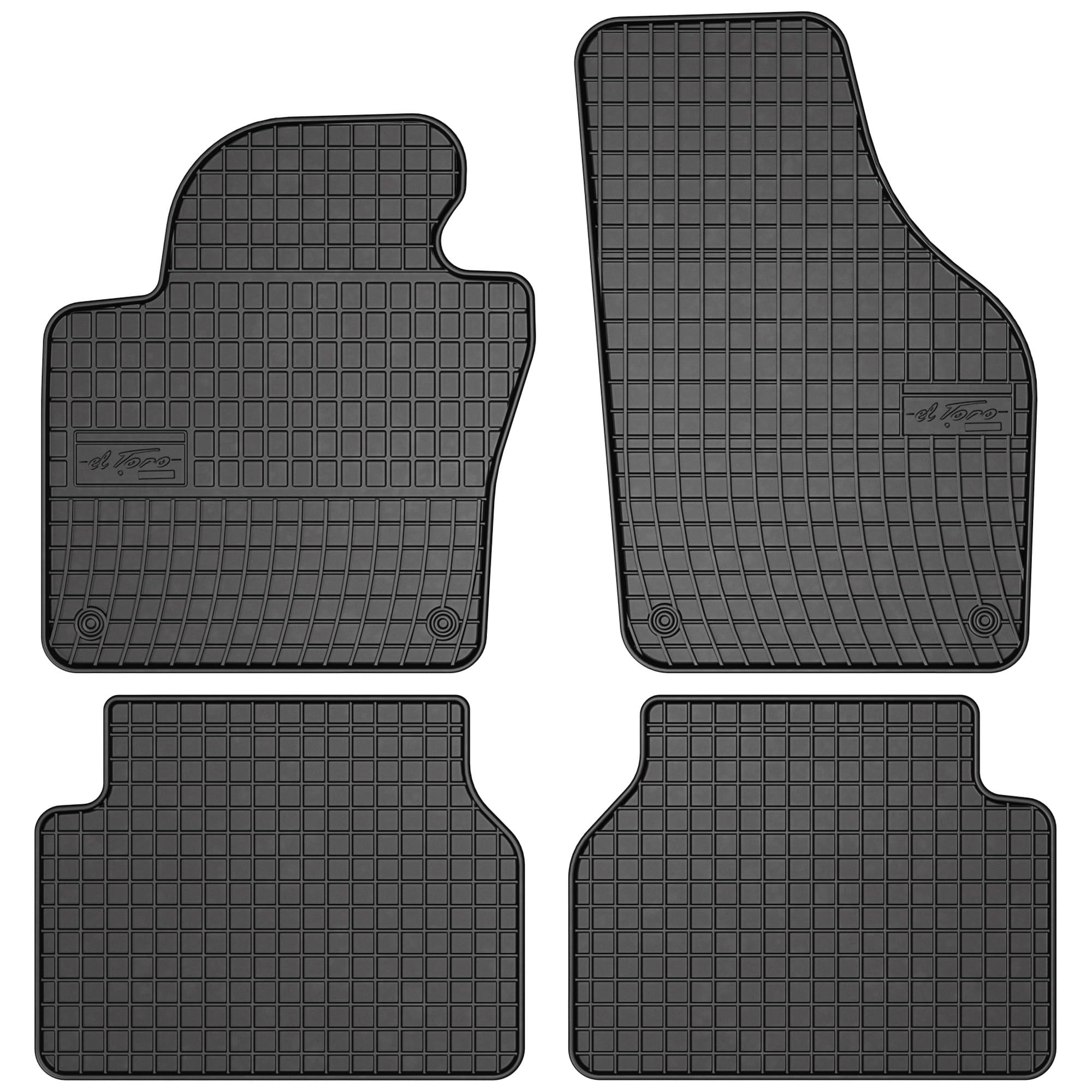 MOTOS Tappetini in gomma per auto adatto per Volkswagen Tiguan I 2007-2016 Migliorare il comfort di viaggio con il tappetino antiscivolo per auto