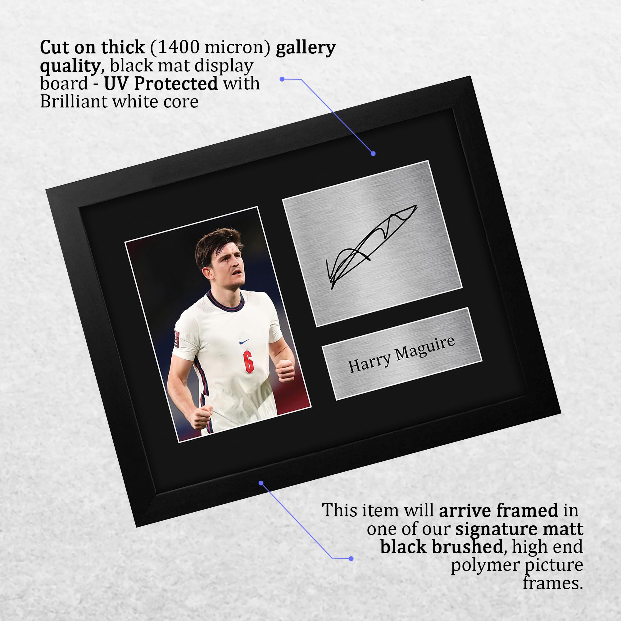 ハリー•マグワイア 直筆サイン　イングランド　Ｌサイズ Amazon.co.jp: HWC Trading Harry Maguire England フレーム入りギフト