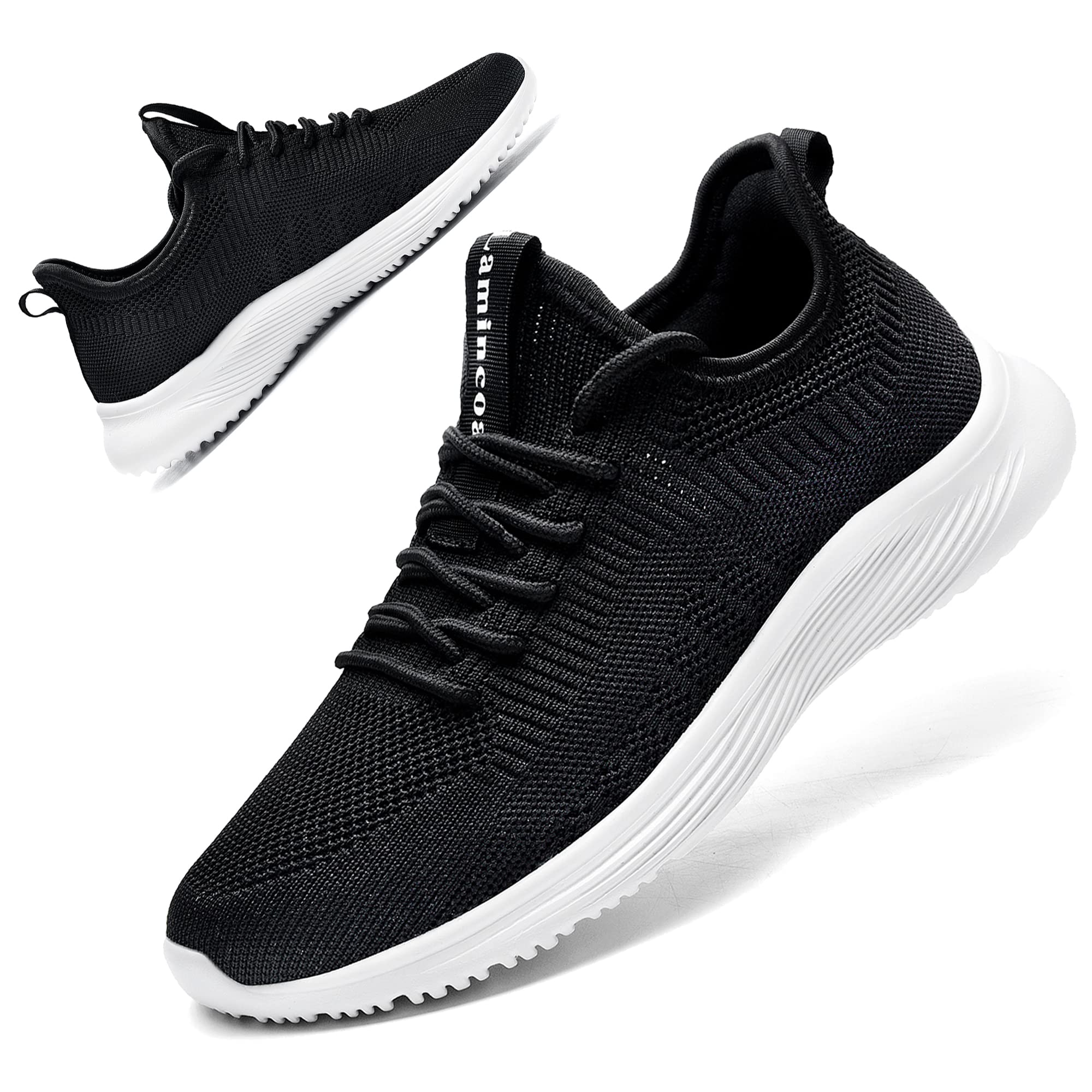 Womens Walking Running Shoes - Slip On Tennis Shoes Casual Lightweight Breathable Sneakers for Run Work