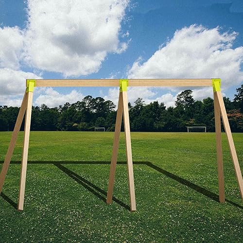Miniatura 8 de Highpro 2 accesorios de columpio resistentes y 1 juego de columpio, columpio para juegos de madera, accesorios de columpio con marco en A, piezas