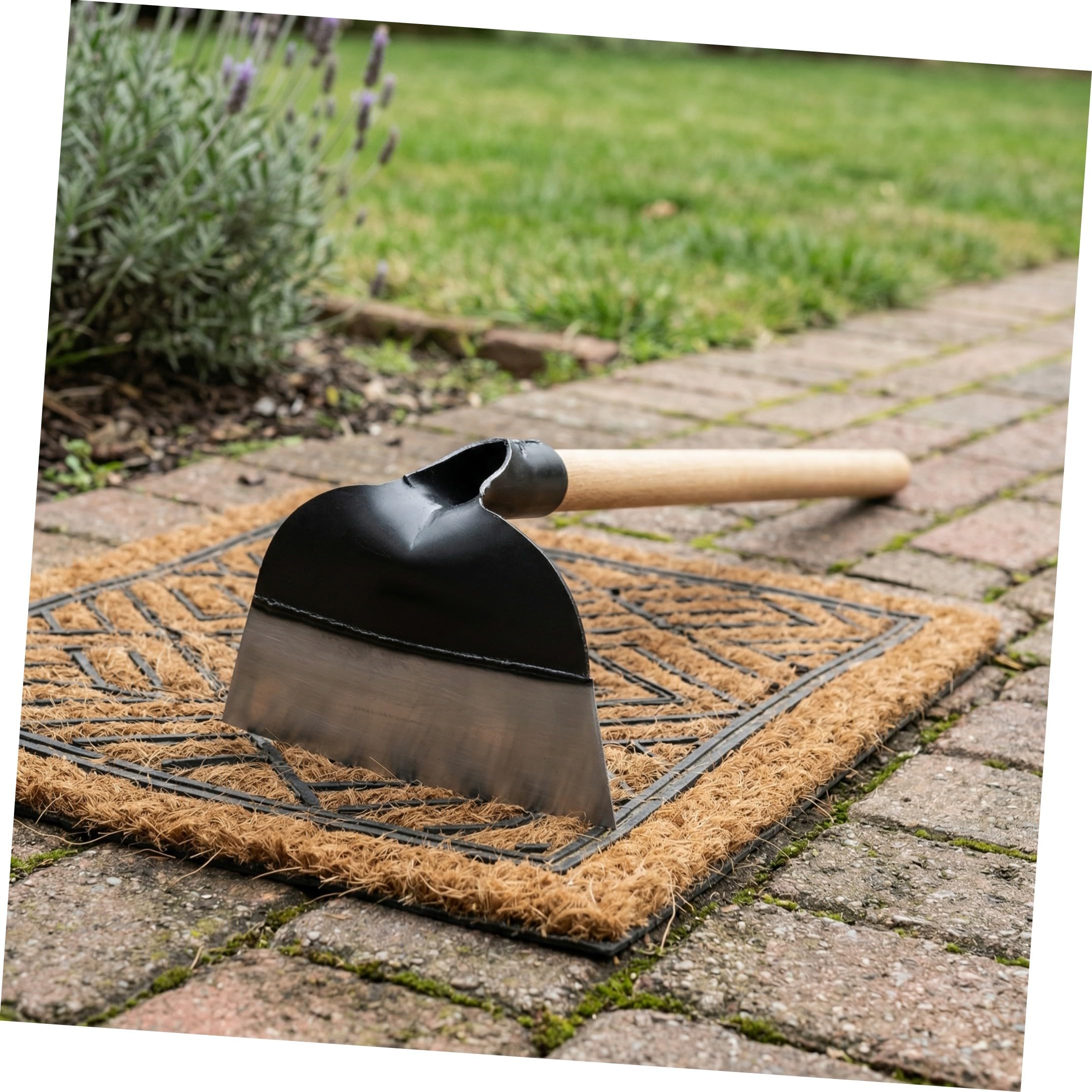 Zappetta in Acciaio per Diserbo e Giardinaggio Manuale Larga 23,5 CM senza Manico Attrezzo Agricolo per Terreni Sciolti e Coltivazione Ortaggi