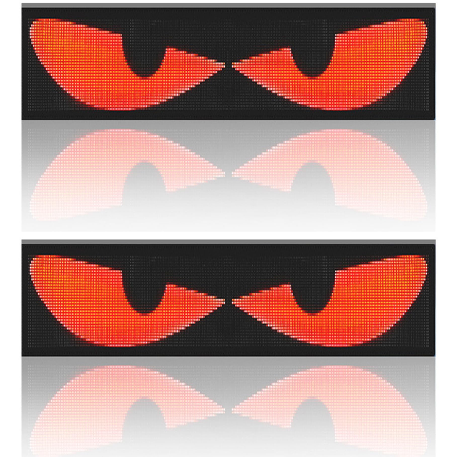 2PCS Devil Eyes Light for Cars, Soft Flexible Programmable Scrolling LED Eyes with App Control, 3x7 Inch Waterproof Car Light Sign with USB Cable Motorcycle Luggage Rack Luggage Rack