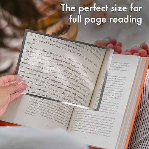 Miniatura 7 de MagniPros lente de ampliación x3 de página completa de plástico, 2 lentes de Fresnel de 7 x 10 pulgadas