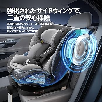Amazon | Vasacava チャイルドシート 新生児 isofix 回転式 360