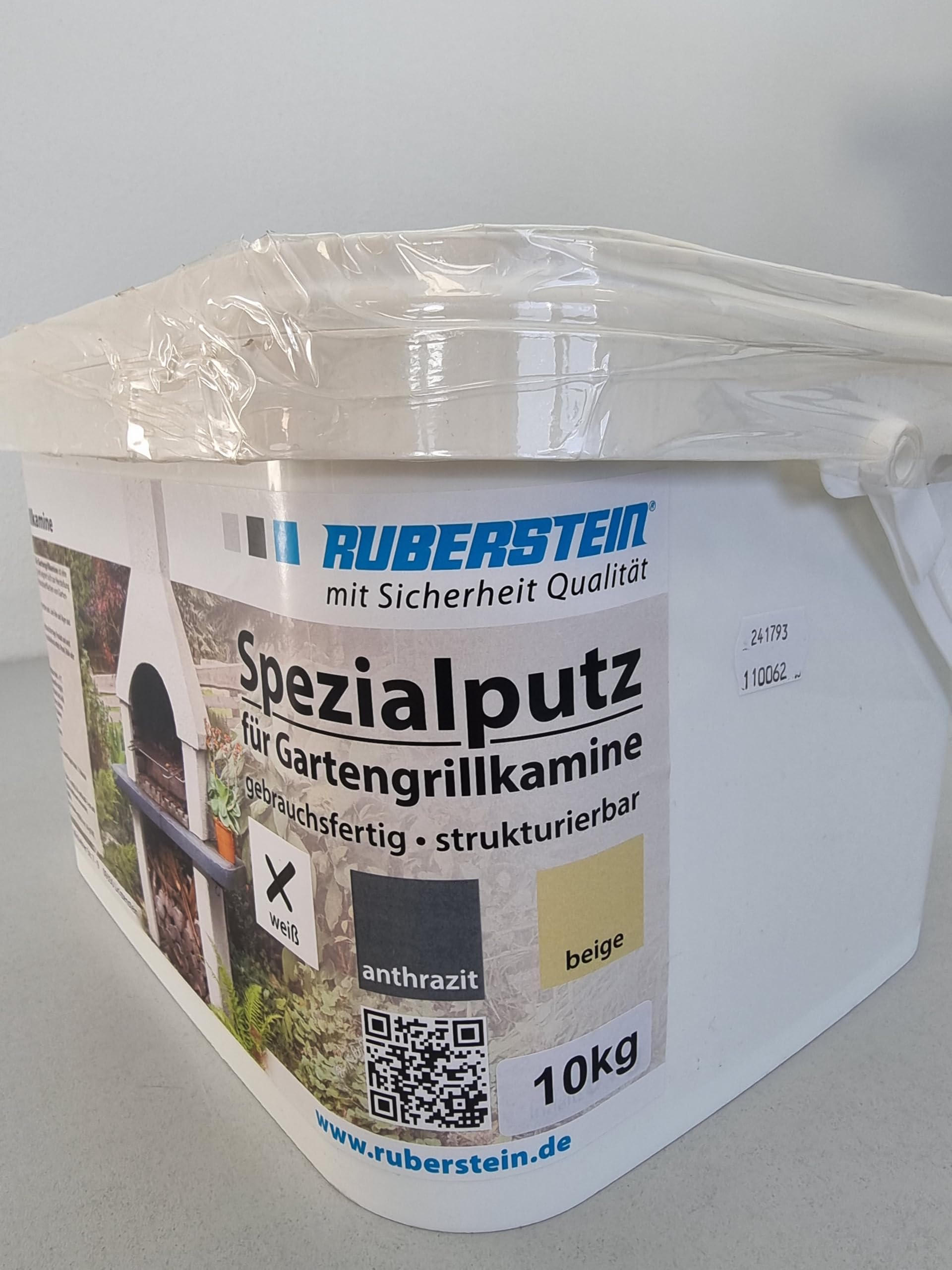 Ruberstein Spezialputz für Gartengrillkamine, 10 kg, beige, direkt vom Hersteller