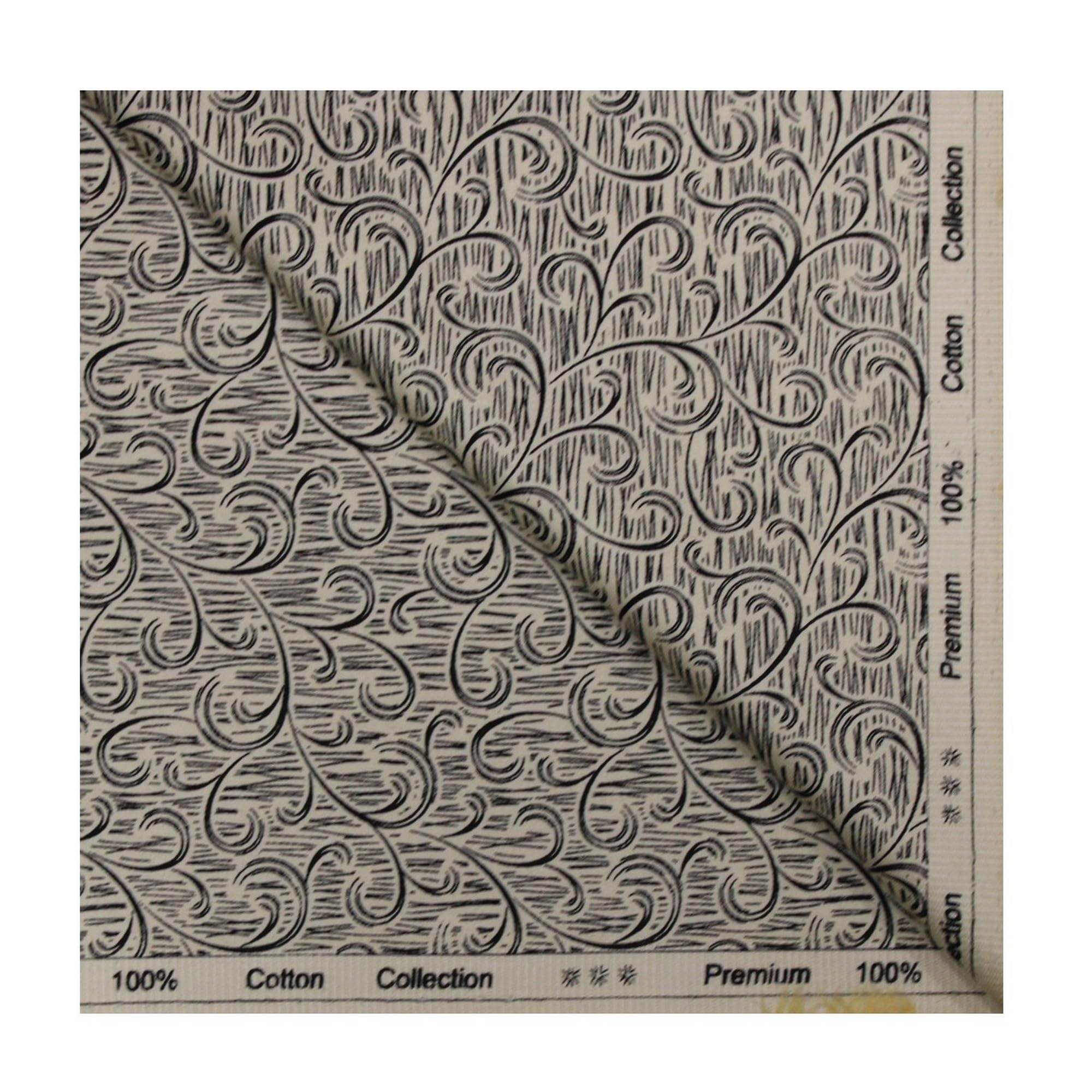 V Walker's Men's Cotton Unstitched 1.60 Mtr Printed Shirt Fabric (Multi-Color,Free Size)-image-30