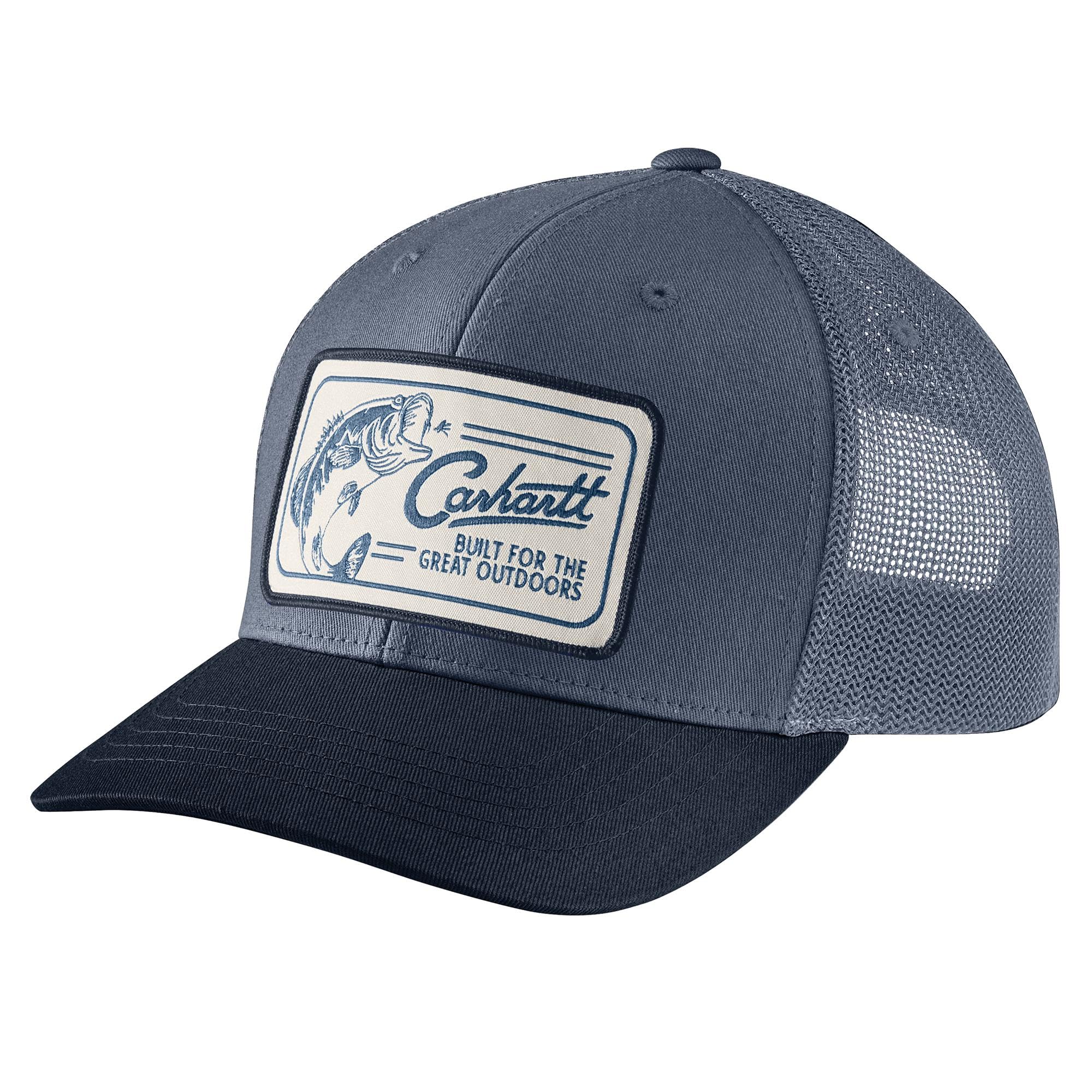 Carhartt mens Canvas Mesh-back Fish Patch Cap