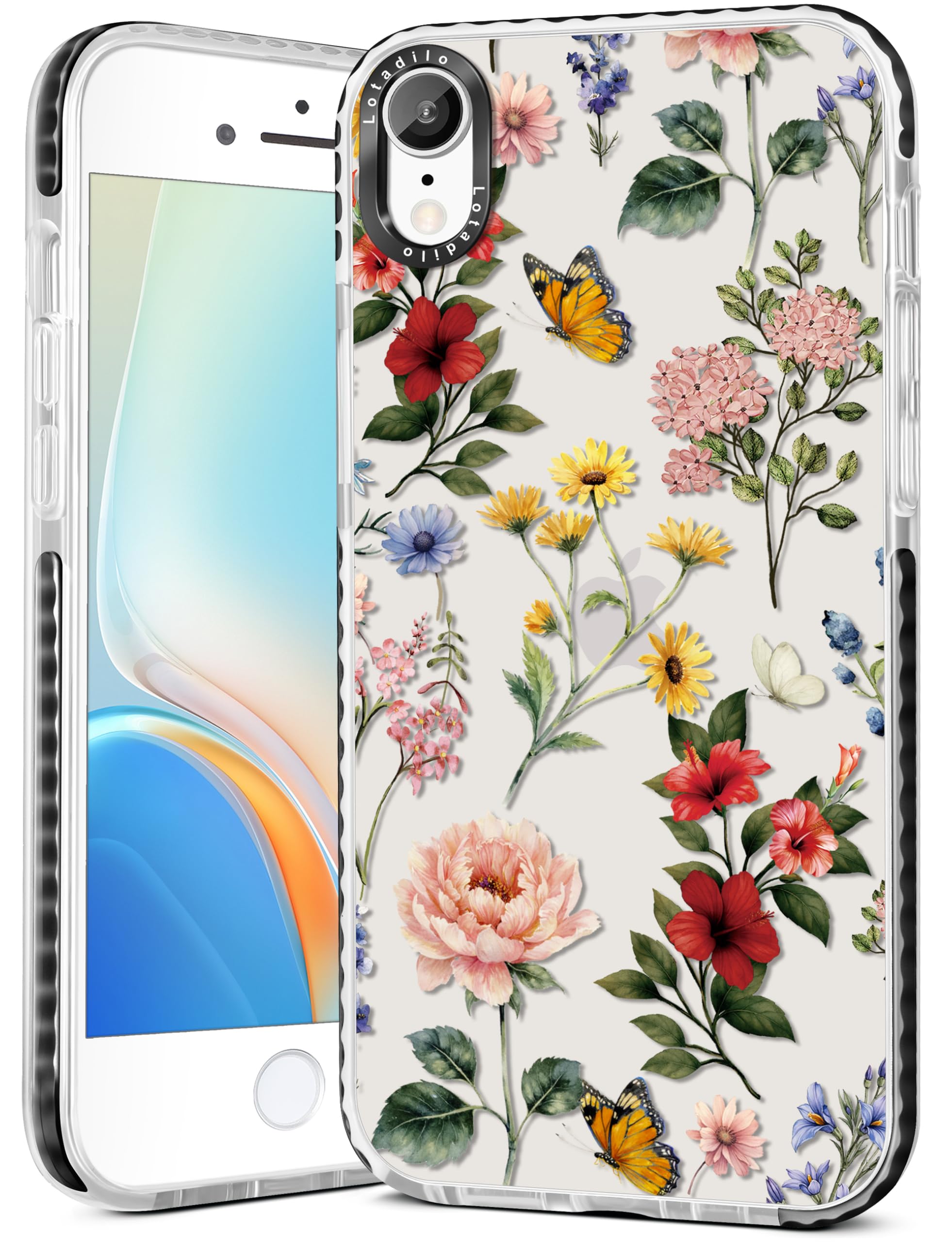 Cute Case for iPhone XR - for Women Girls Kawaii Funny Design Fun Aesthetic Retro Flower Fashion Girly