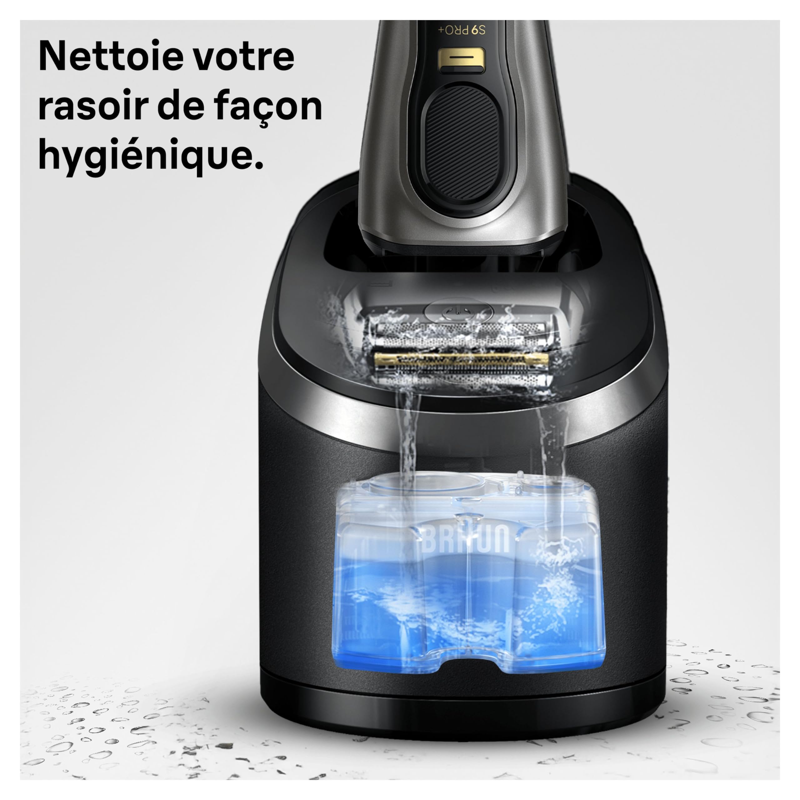 Braun 3in1 ShaverCare, Recharges 3-en-1, Originales, Pour Station SmartCare, Nettoie 10x Mieux Que L’eau, Formule Avec Un Parfum Frais De Citron, Pour Un Nettoyage Hygiénique Des Rasoirs, Pack De 6