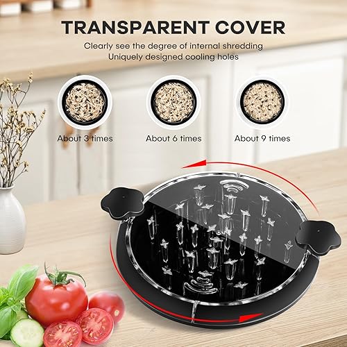 Miniatura 3 de Trituradora de pollo, garras trituradoras de carne, herramienta trituradora de pechuga de pollo con parte superior transparente, máquina trituradora