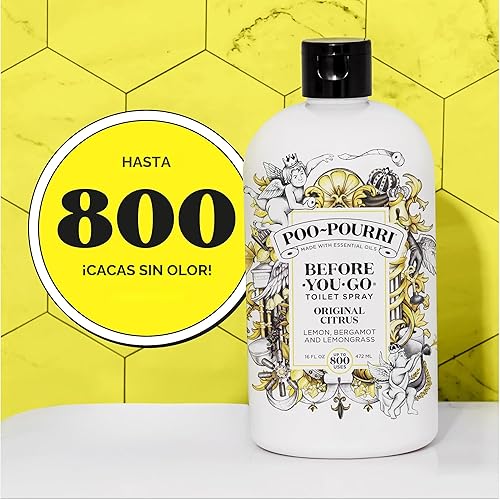 Miniatura 9 de Poo-Pourri Before-You-Go - Recarga de espray para inodoro, aroma cítrico original, 16 onzas fluidas, hasta 800 usos, desodorante para baño