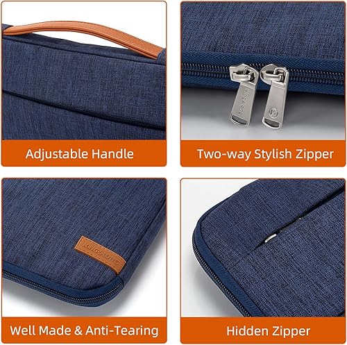 Miniatura 2 de KINGSLONG - Funda de 17, 17.3 pulgadas para laptop, delgada y ligera, para transporte de libreta, computadora laptop, para hombres y mujeres, ajuste
