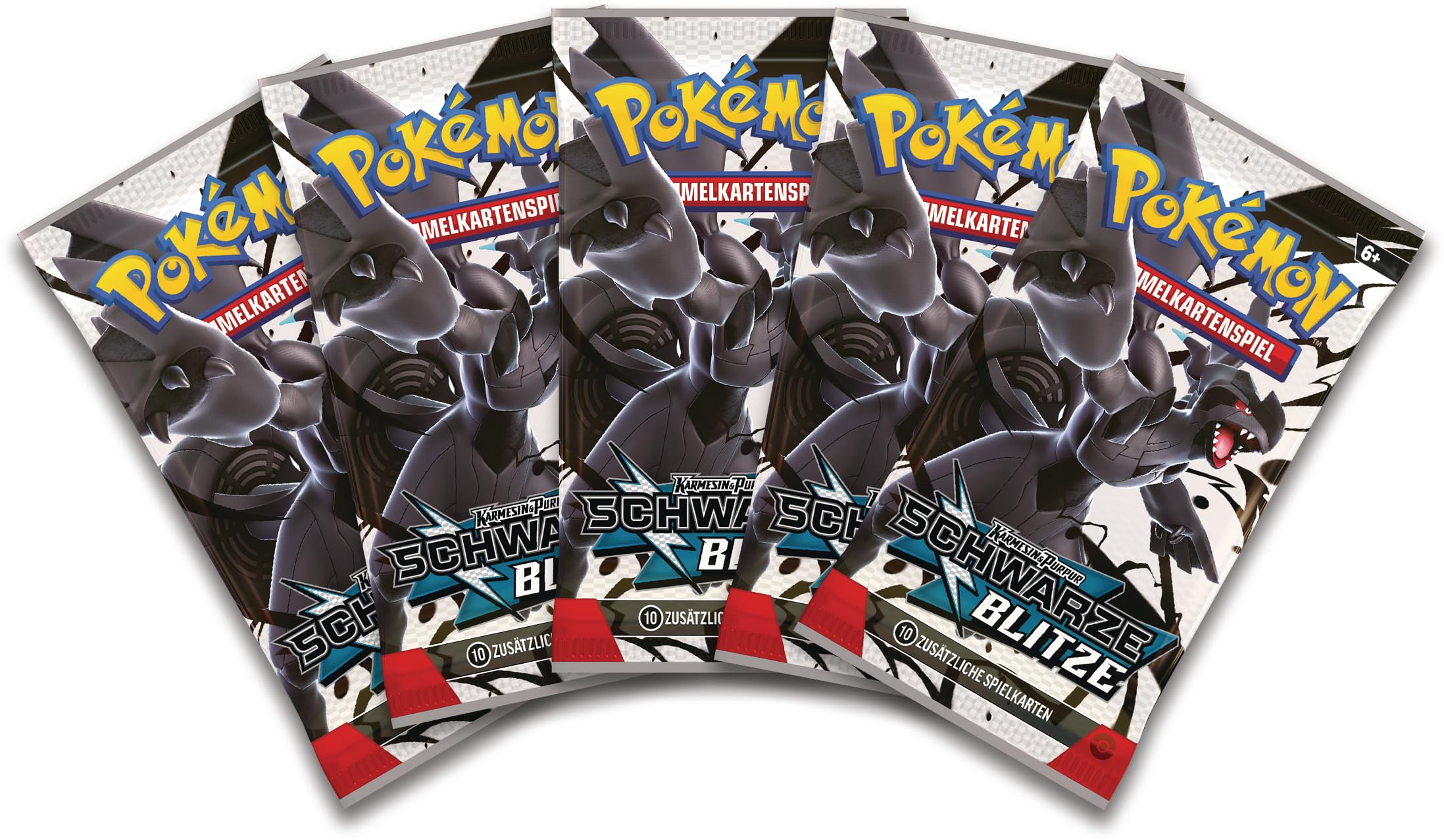Pokémon-Sammelkartenspiel: Ordner-Kollektion Karmesin & Purpur – Schwarze Blitze (Zekrom-Ordner & 5 Boosterpacks)