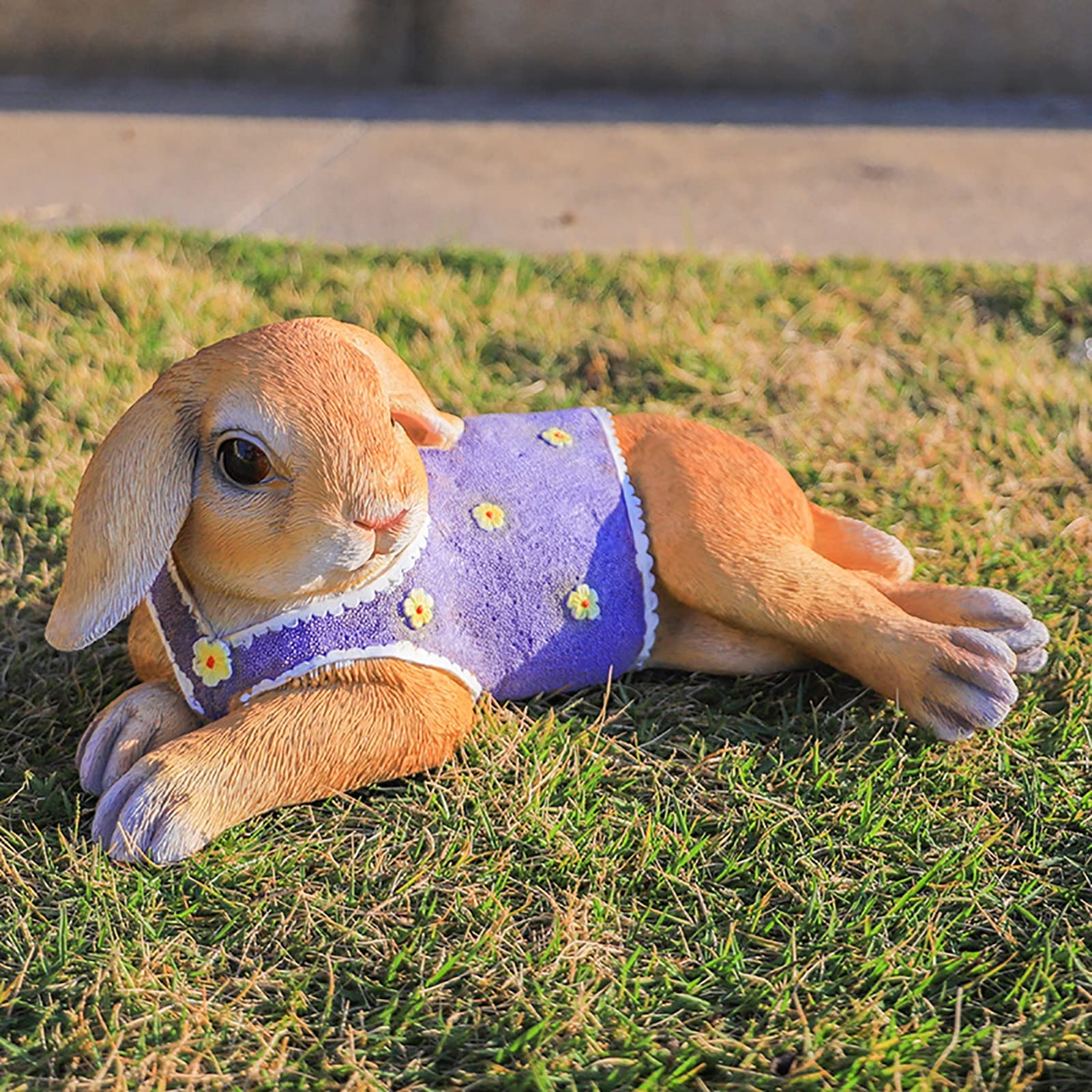 Bunny Decor Garden Yard Dekoracje na zewnątrz posągi królików i rzeźby, posąg królika wielkanocnego Wiosna Dekoracja domu Bunny Figurines