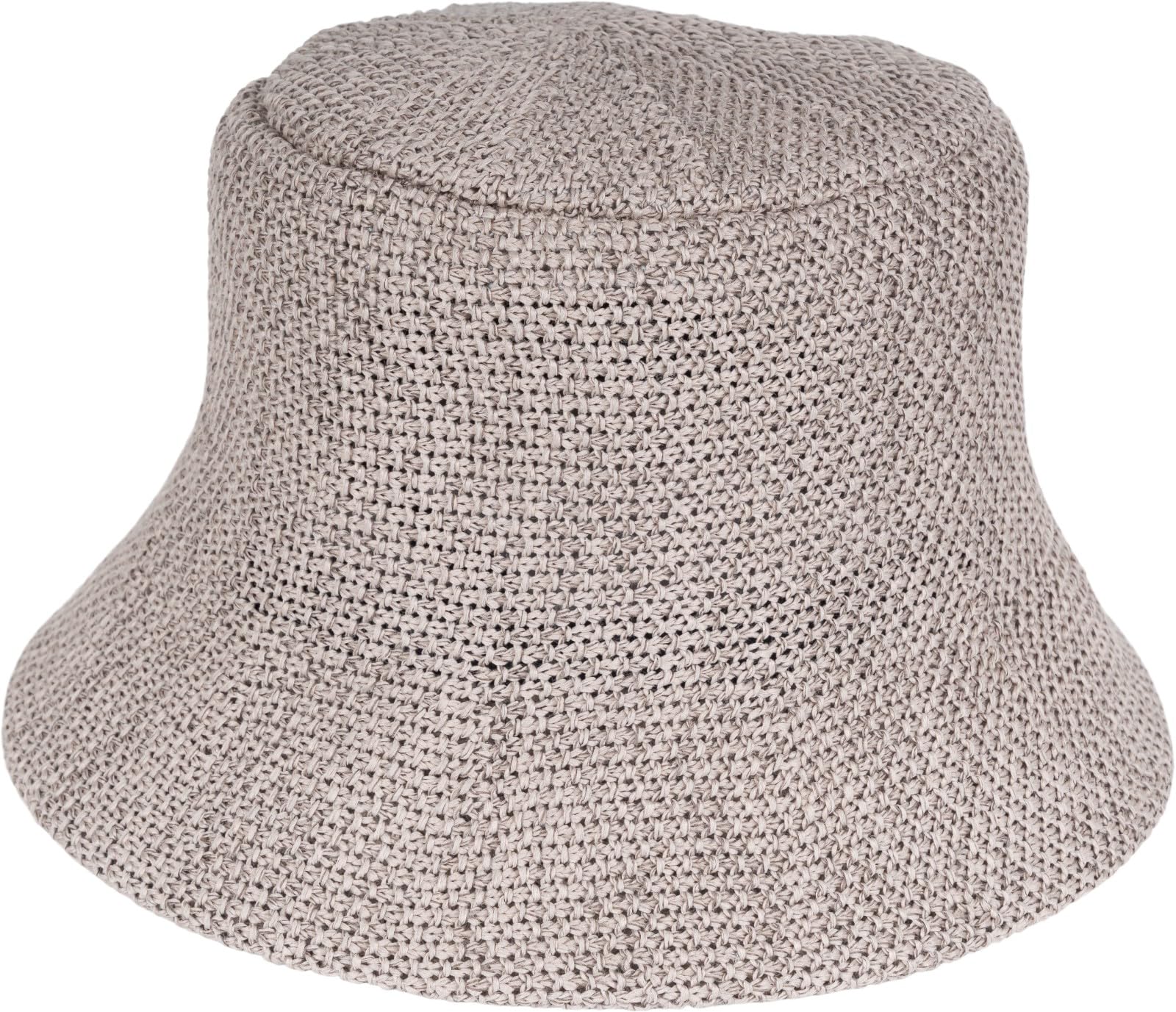 styleBREAKER Sombrero de Sol para Mujer de Paja de Papel, Bucket Hat Plegable Ligero con Banda Absorbente y ala para protección Solar en Playa y Ocio