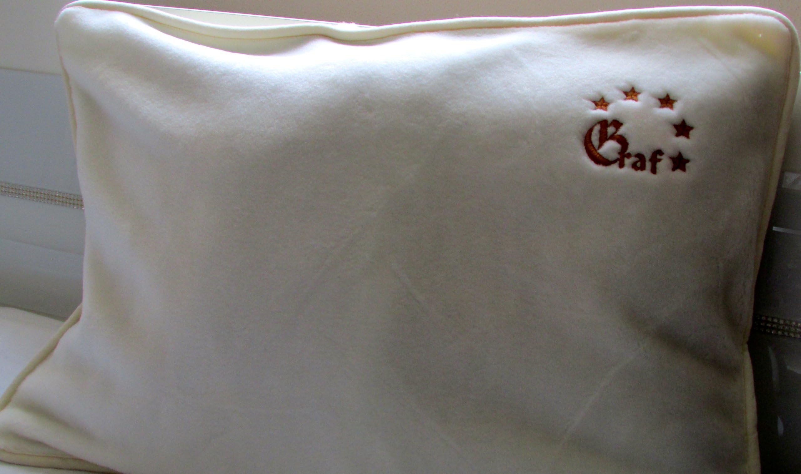 Cushion Graf cashmere woven super soft / merino wool 70 x 50 cm 20% cashmere wool 80% fine merino wool