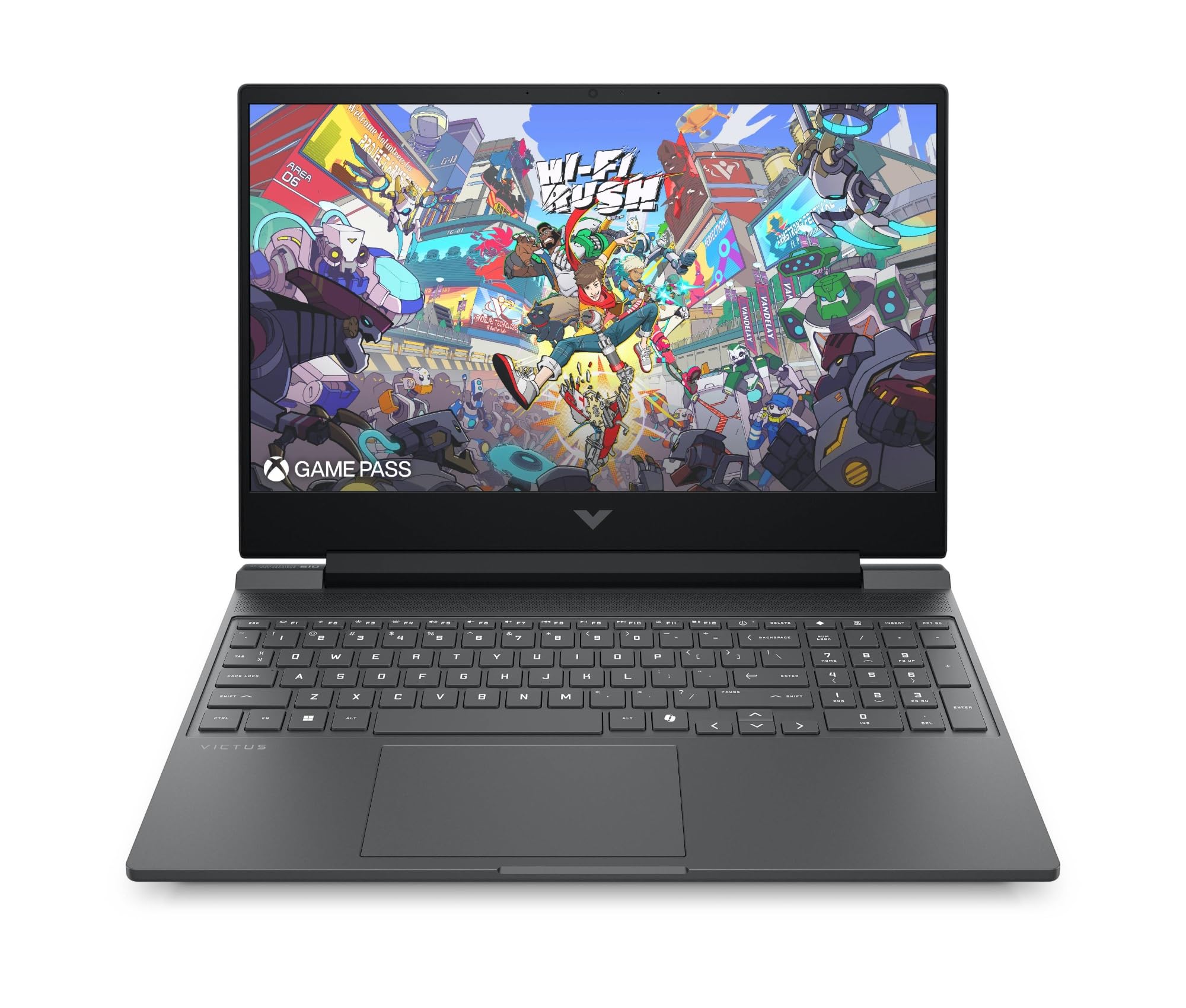 HP Victus 15-fb3002sf Gaming Laptop 15.6 Inches FHD IPS 144 Hz, Laptop Gamer (AMD Ryzen 5 240, 16 GB RAM, 512 GB SSD, Nvidia GeForce RTX 5050 8GB, Windows 11), Laptop Grey, AZERTY