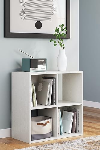 Miniatura 138 de Signature Design by Ashley Paxberry Coastal - Organizador de almacenamiento o librero moderno de 6 cubos, color blanqueado, diseño costero