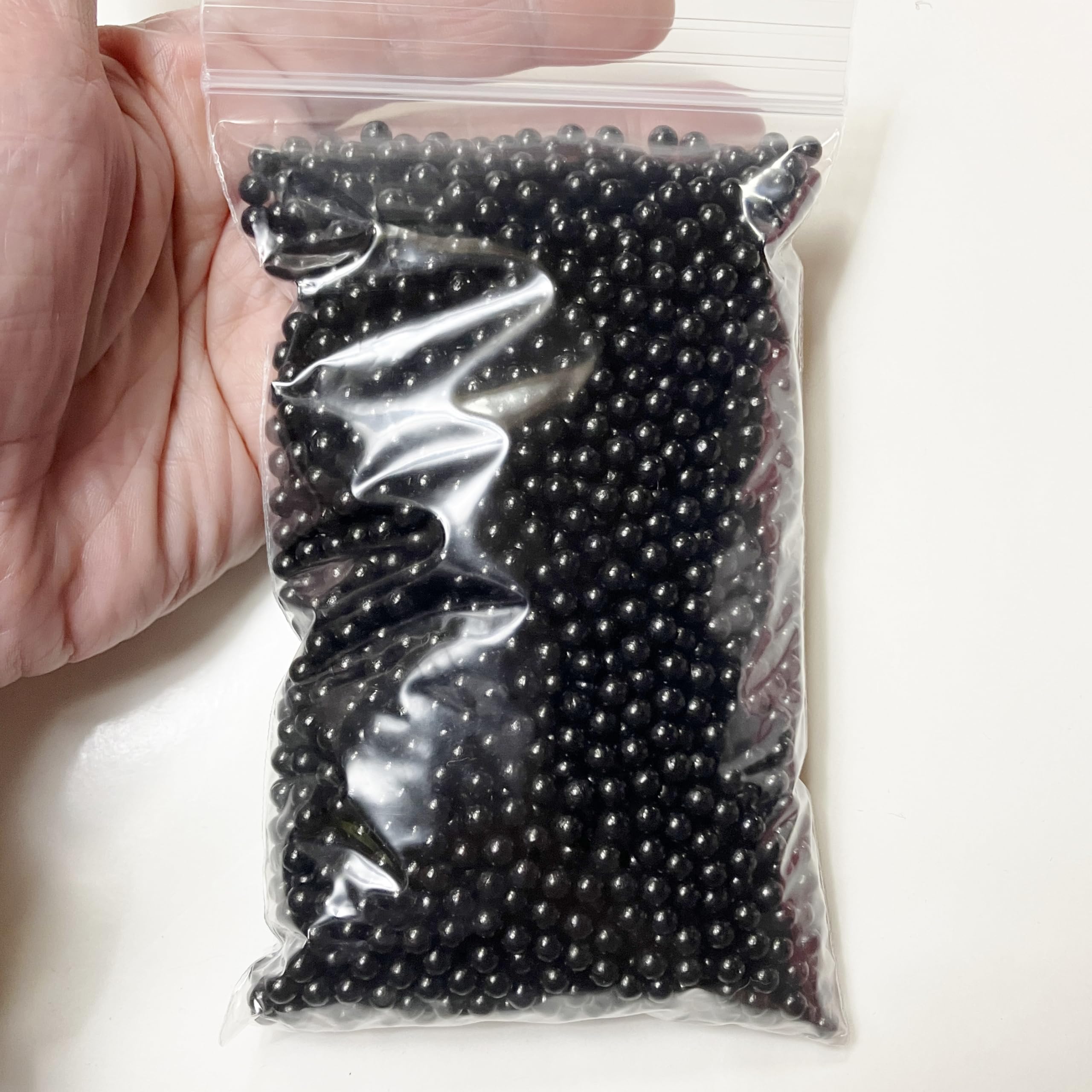 M01158-lb MOREZMORE Microbeads No Hole Beads 4mm Glass Black 1 lb Round Micro Beads Glass Marbles