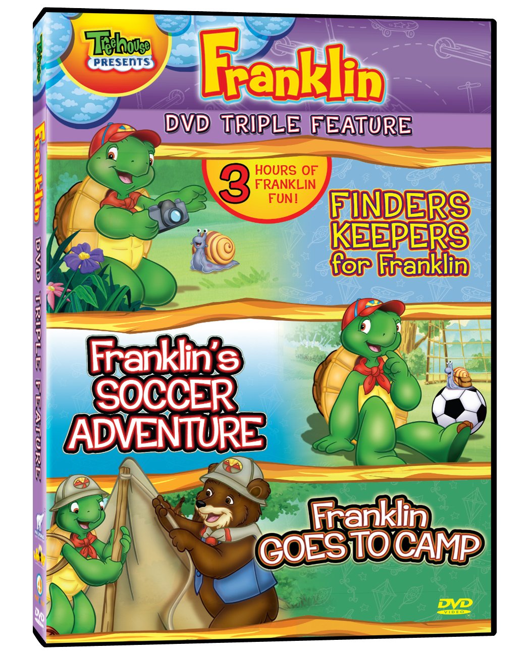Franklin Triple Feature - Finders Keepers for Franklin/Franklin's Soccer Adventure/Franklin Goes to Camp [DVD]