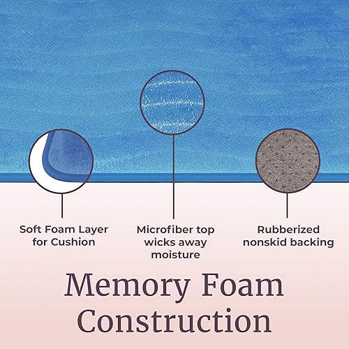 Miniatura 3 de Lavish Home - Juego de tapete de baño de espuma viscoelástica, 2 unidades