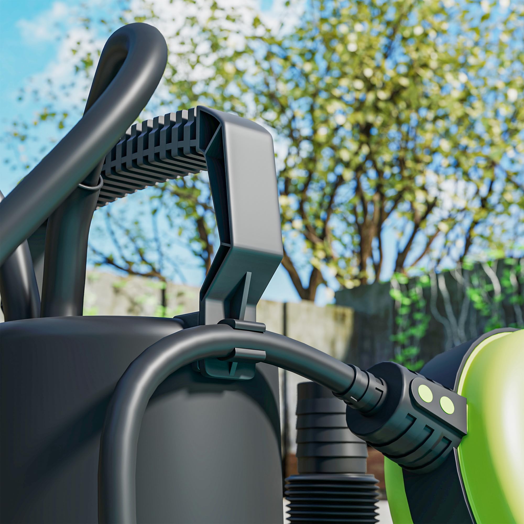 Outsunny Pompe d'Évacuation Eaux Chargées/Propres 9000L/H 400W 7m Max. Vert | Pour Eaux Sales, Particules Jusqu'à 15 mm, Pompe de Relevage Eaux Chargées, Interrupteur à Flotteur