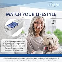 Vista 7 de Inogen Extended (16-cell) Battery - for the Inogen One G5/Inogen Rove 6 - Up to 12 hours, 45 minutes of battery life on setting 1-2.18 lbs.