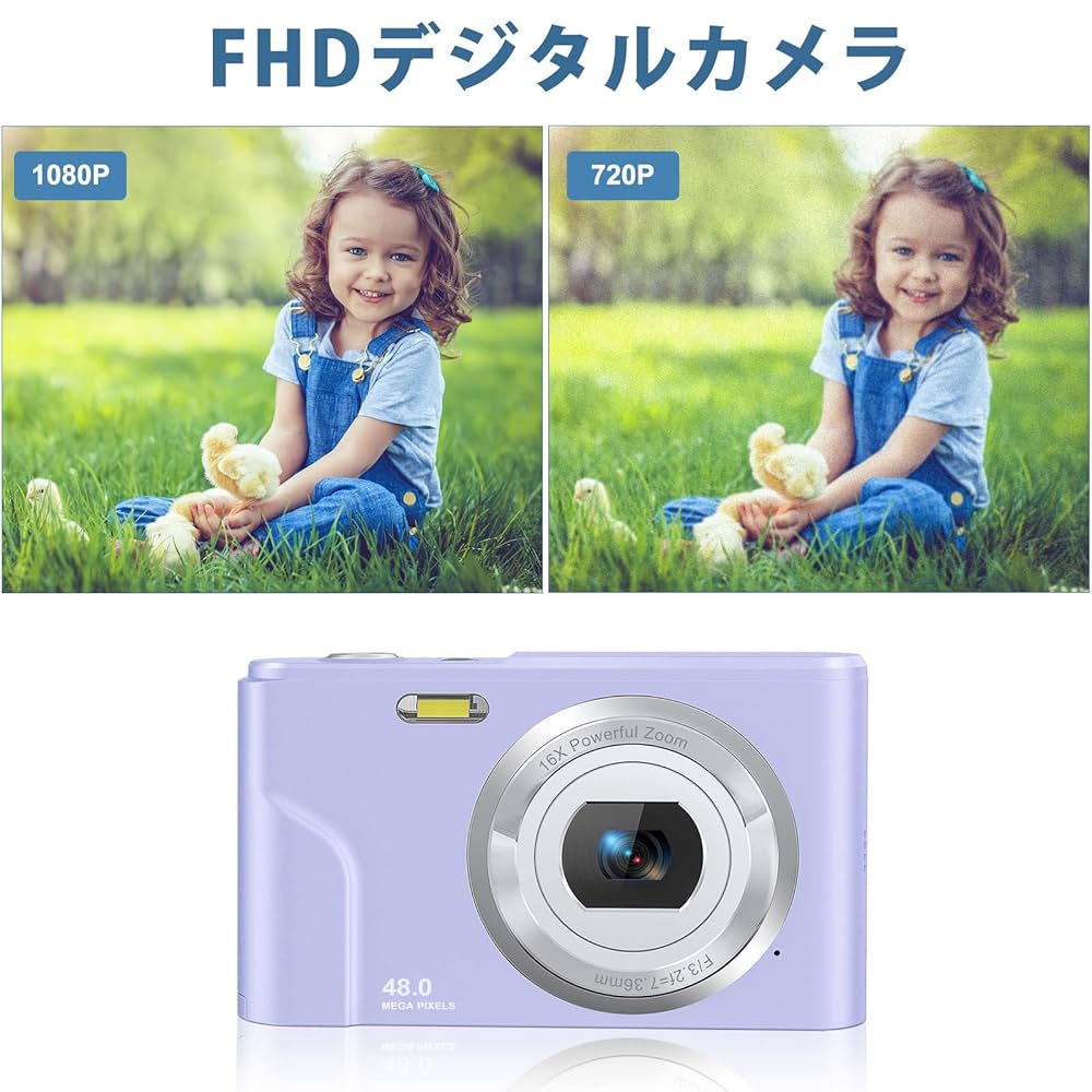 Amazon | Rosdeca デジタルカメラ デジカメ コンパクト HDカメラ