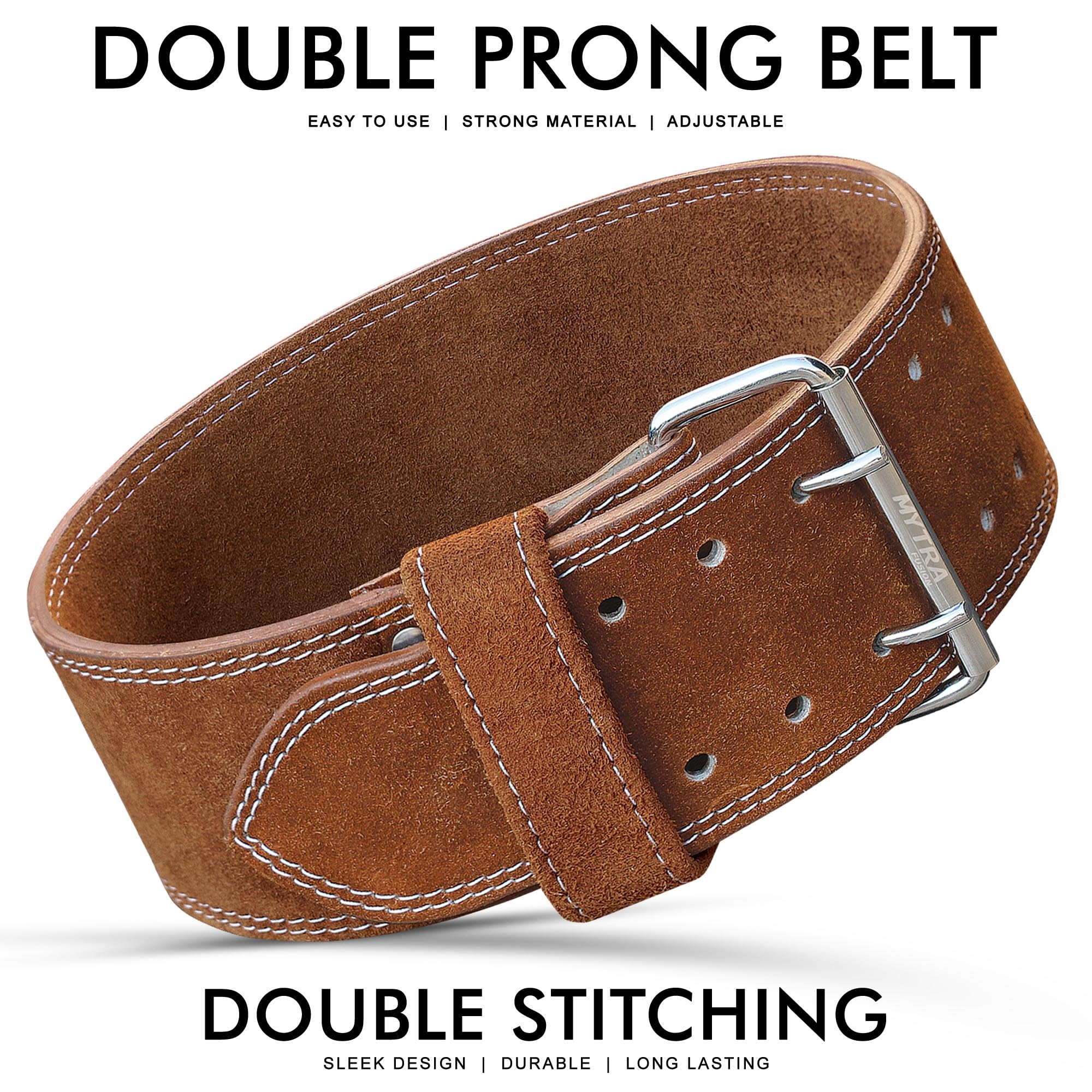 Mytra Fusion Power Weight Lifting Belt L4 Weight Training Leather Belt Power Belts for Squats Workout