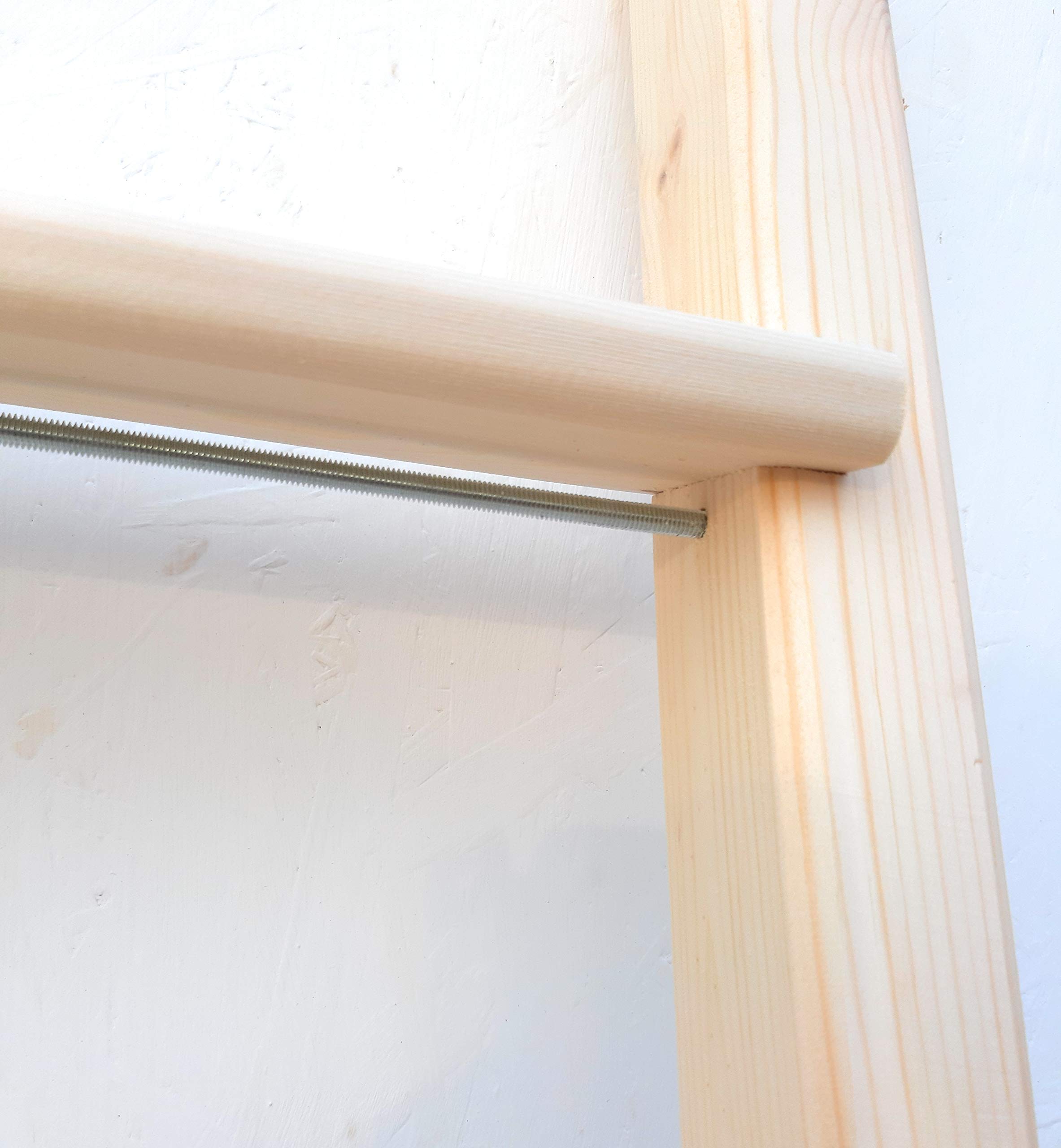 Scala scaletta per soppalco,letto a castello in legno naturale (Altezza cm 150)