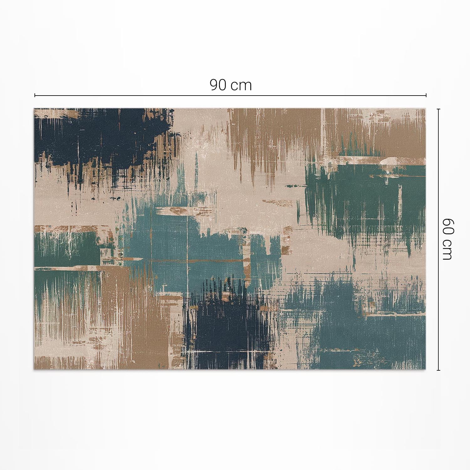 Alfombras de Vinilo 60x90 cm Fácil Limpieza Rectangular para Cocina Salón y Dormitorio PCV Impermeable de Material Sintético de Calidad Decoración de Interiores - Rayones Pastel